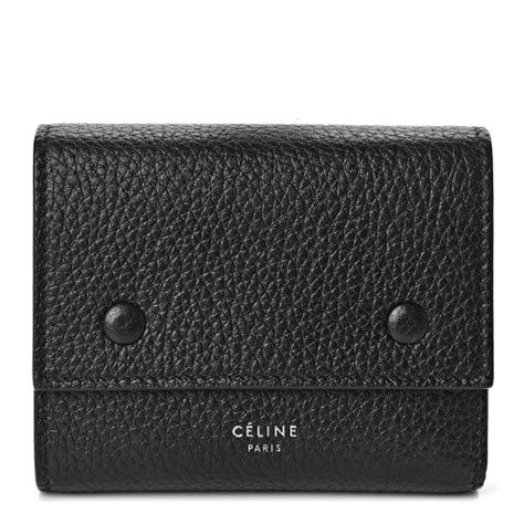 celine small folded multifunction|Small folded multifunction in drummed calfskin .